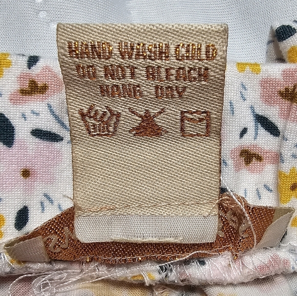 Sweet Stories Yellow Floral Pant Set with Cropped Shirt- Girls Size 5 - Picture 8 of 8